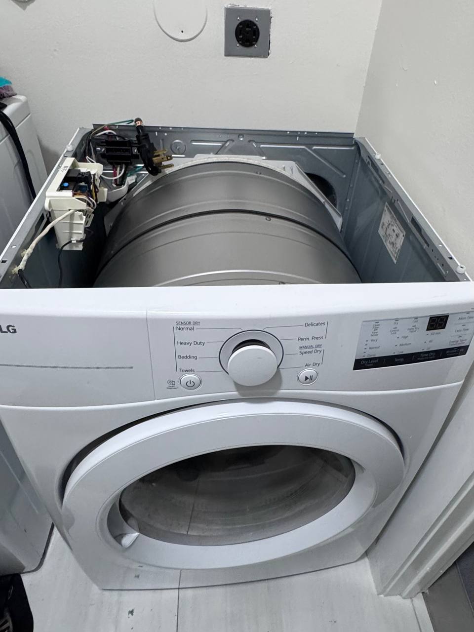 LG Dryer Repair in Cooper City: Stuck Control Board Relay Fix — Before