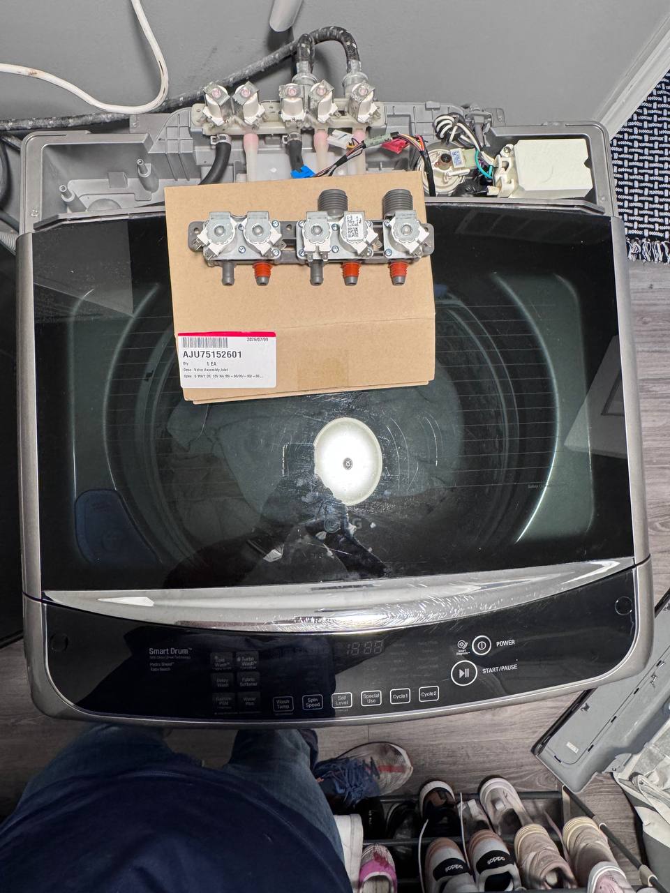 LG Washer Filling Non-Stop Repaired in Oakland Park — After