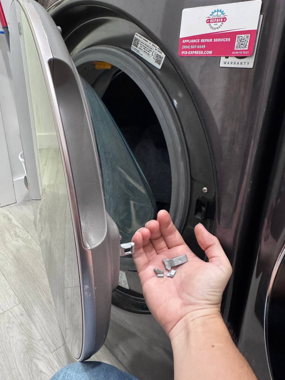 LG Washer Door Latch Repair in Southwest Ranches — After