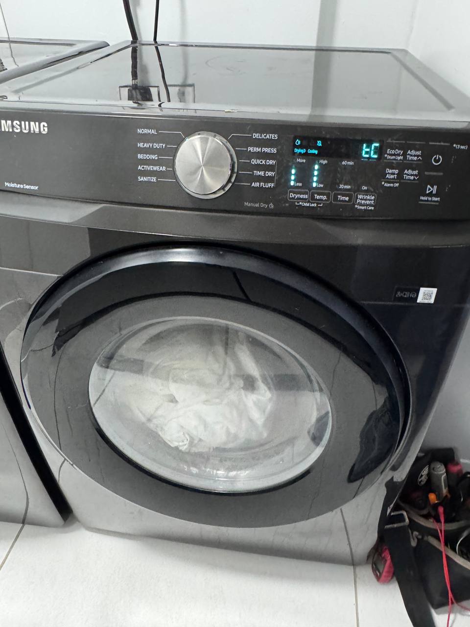 Samsung Dryer tC Error Code Repair in Miami Gardens — Before