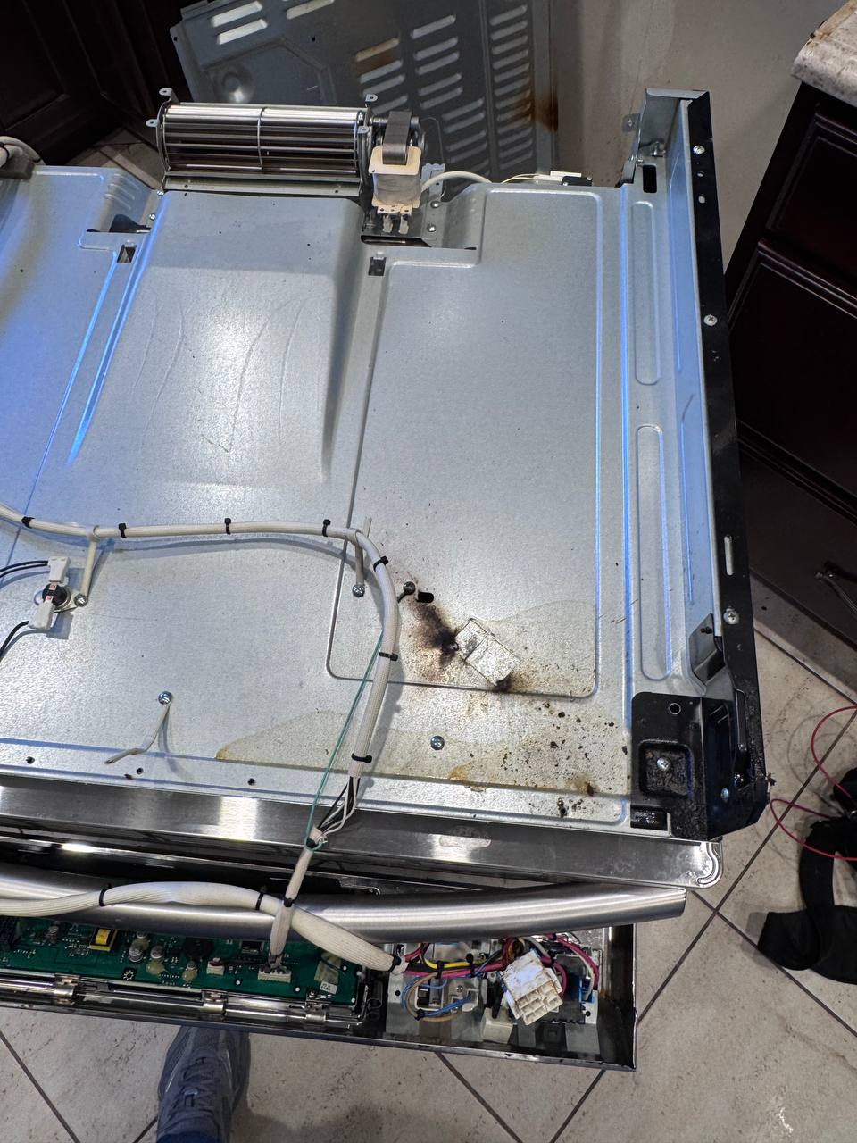 Samsung Stove Repair in Dania Beach: Spill Short Circuit — After